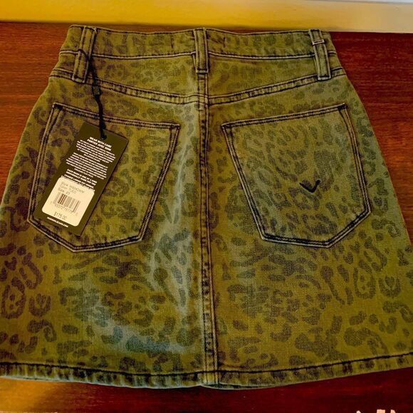 Hudson Jeans animal print skirt( washed leopard) size 23 - Picture 5 of 7